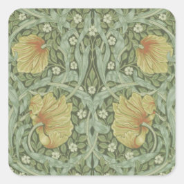 Pimpernel Pattern (door William Morris) Vierkante Sticker