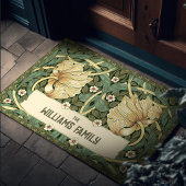 Pimpernel Pattern Groen Goud William Morris Deurmat