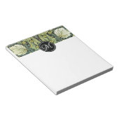 Pimpernel Pattern Monogram William Morris Notitieblok (Schuin)