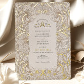  Pimpernel Pattern William Morris Folie Uitnodiging