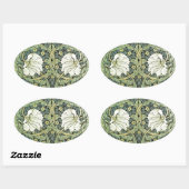 Pimpernel Pattern William Morris Ovale Sticker (Vel)