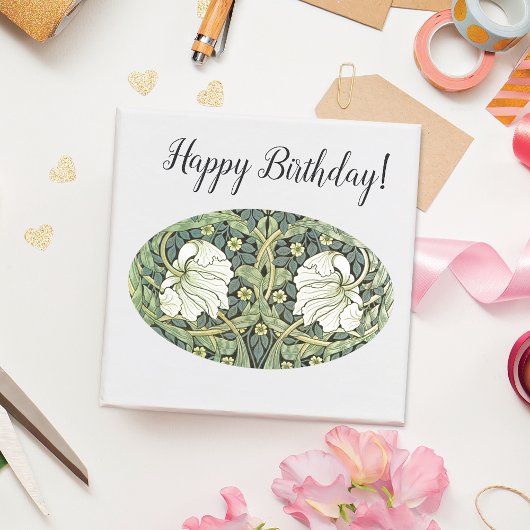 Pimpernel Pattern William Morris Ovale Sticker