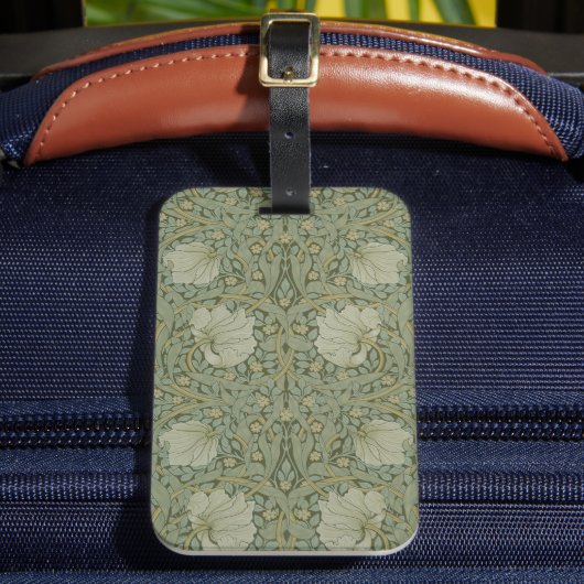Pimpernel van William Morris Floral Textile Bagagelabel (Voorkant Insitu 2)