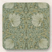 Pimpernel van William Morris  Floral Textile Bier Onderzetter (Voorkant)