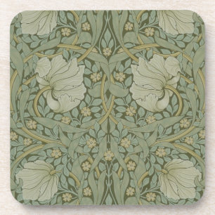 Pimpernel van William Morris  Floral Textile Bier Onderzetter