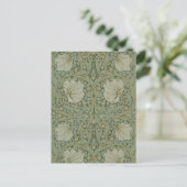 Pimpernel van William Morris  Floral Textile Briefkaart (Staand voorkant)