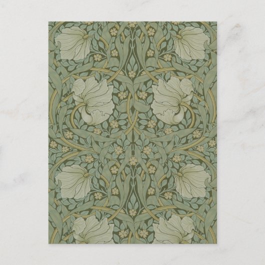 Pimpernel van William Morris  Floral Textile Briefkaart (Voorkant)
