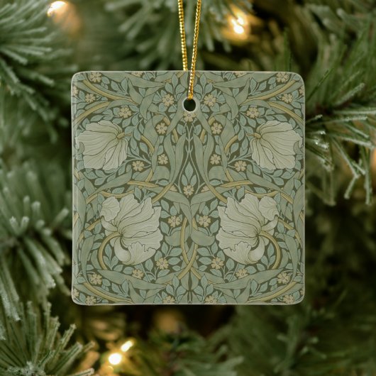 Pimpernel van William Morris  Floral Textile Keramisch Ornament (Boom)