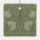 Pimpernel van William Morris  Floral Textile Keramisch Ornament (Achterkant)