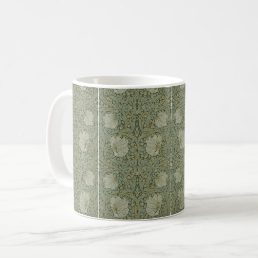 Pimpernel van William Morris  Floral Textile Koffiemok (Voorkant links)