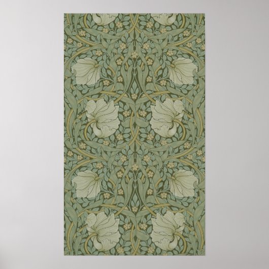 Pimpernel van William Morris Floral Textile Poster (Voorkant)