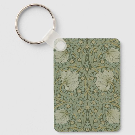 Pimpernel van William Morris  Floral Textile Sleutelhanger (Voorkant)
