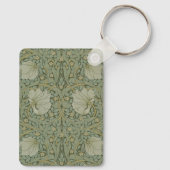 Pimpernel van William Morris  Floral Textile Sleutelhanger (Achterkant)