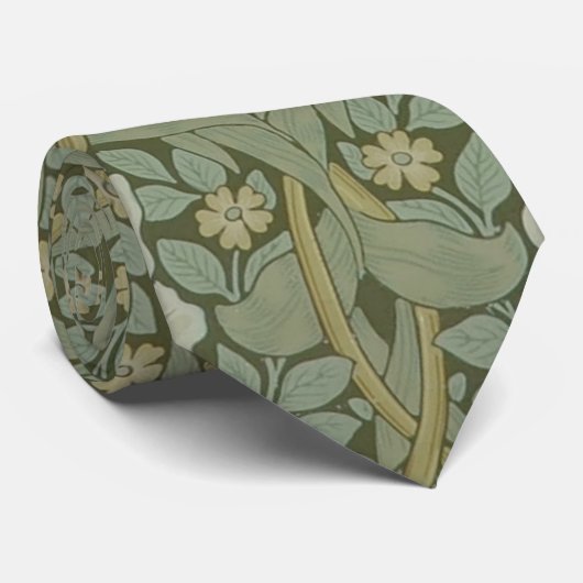 Pimpernel van William Morris  Floral Textile Stropdas (Opgerold)