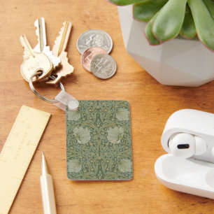 Pimpernel van William Morris Vintage Bloemen Texti Sleutelhanger