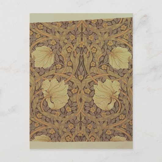 'Pimpernel' wallpapierontwerp, 1876 Briefkaart (Voorkant)