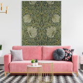 'Pimpernel' wallpapierontwerp, 1876 Canvas Afdruk (Insitu (Woonkamer))