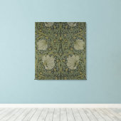 'Pimpernel' wallpapierontwerp, 1876 Canvas Afdruk (Insitu (Houten vloer))