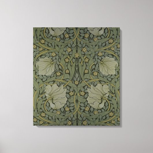'Pimpernel' wallpapierontwerp, 1876 Canvas Afdruk (Voorkant)