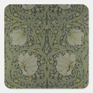 'Pimpernel' wallpapierontwerp, 1876 Vierkante Sticker