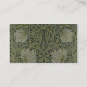 'Pimpernel' wallpapierontwerp, 1876 Visitekaartje (Achterkant)