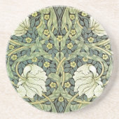 Pimpernel White Poppies William Morris Zandsteen Onderzetter (Voorkant)