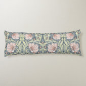 Pimpernel, William Morris, Bloemenpatroon, Kunst Lichaamskussen (Achterkant)