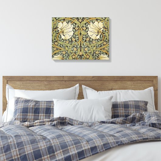 Pimpernel William Morris Canvas Afdruk (Insitu (Slaapkamer))