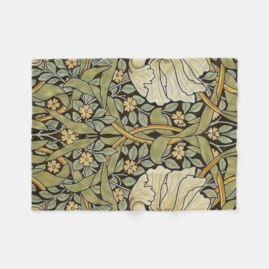 Pimpernel William Morris Fleece Deken (Voorkant (Horizontaal))