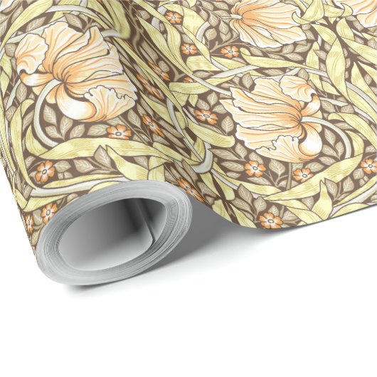 Pimpernel William Morris - Gold Brown Cadeaupapier (Rol Hoek)