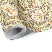Pimpernel William Morris - Gold Brown Wrapping Pap Cadeaupapier (Rol Hoek)