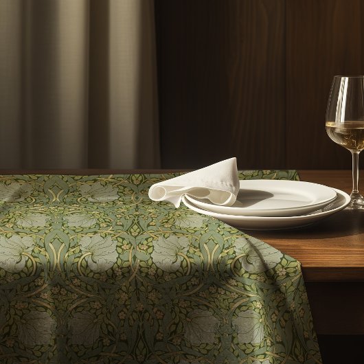 Pimpernel William Morris Green Gold Pattern Tafelkleed