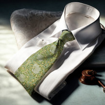 Pimpernel William Morris Groen Goud Patroon
