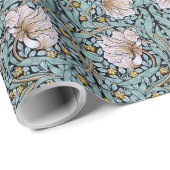 Pimpernel William Morris - Ice Blue Wrapping Paper Cadeaupapier (Rol Hoek)