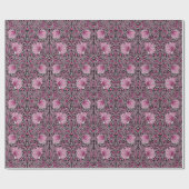 Pimpernel William Morris - Magenta inpakpapier (Vlak)