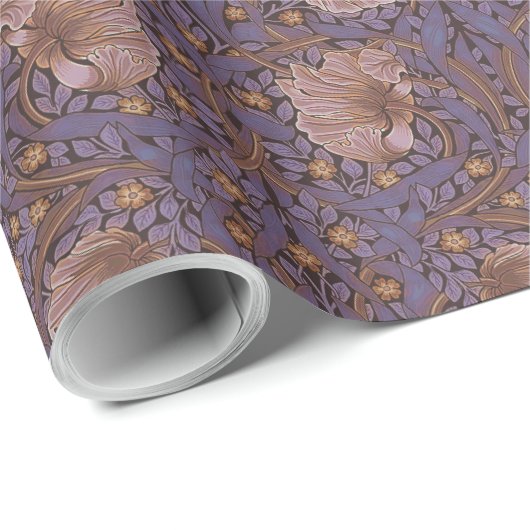 Pimpernel William Morris - Paarse inpakpapier (Rol Hoek)