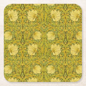 Pimpernel William Morris Pattern -  Bloemen Kartonnen Onderzetters (Voorkant)