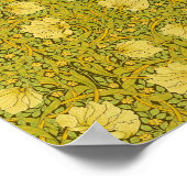 Pimpernel William Morris Pattern  Bloemen Poster (Hoek)