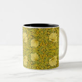 Pimpernel William Morris Pattern  Bloemen Tweekleurige Koffiemok (Voorkant rechts)