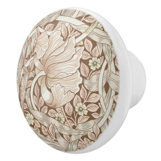 Pimpernel William Morris Pattern Victoriaans Keramische Knop (Rechts)