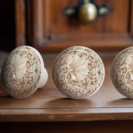 Pimpernel William Morris Pattern Victoriaans Keramische Knop