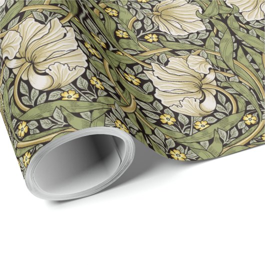 Pimpernel William Morris - SAGE Olijfpakpapier Cadeaupapier (Rol Hoek)