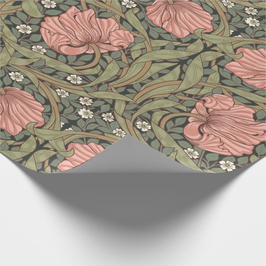 Pimpernel William Morris - SAGE PEACH Wrapping Pap Cadeaupapier (Hoek)