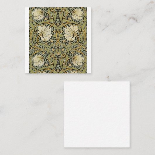 Pimpernel William Morris Vierkante Visitekaartje (Voorkant / Achterkant)