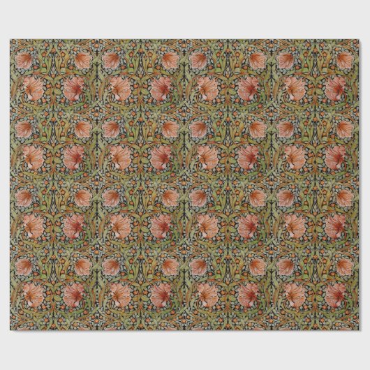 Pimpernel William Morris - Warm Sage Sinaasappel W Cadeaupapier (Vlak)