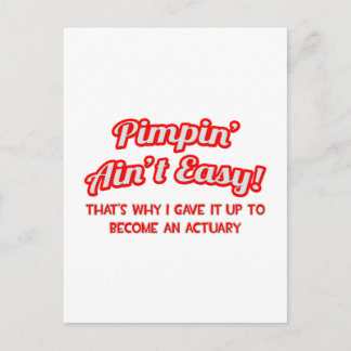 Pimpin' Ain't Easy ... Actuaris Briefkaart