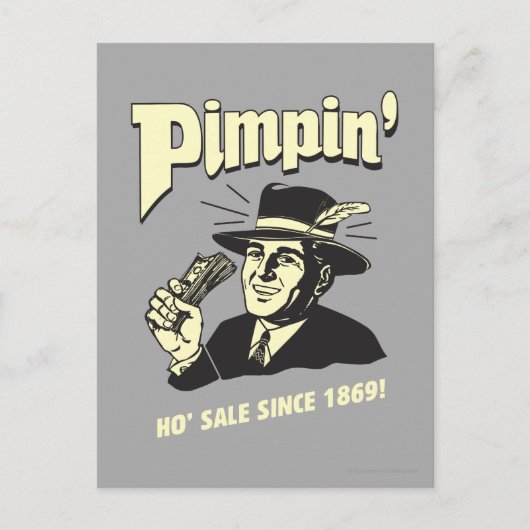 Pimpin': Ho Sale Briefkaart (Voorkant)