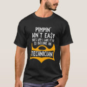 Pimpin is niet makkelijk daarom heb ik het opgehaa t-shirt (Voorkant)