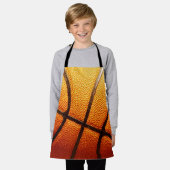 Pimply Oranje Basketbal, Kinder Schort (Gedragen)