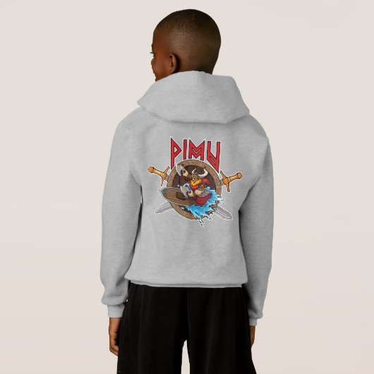 Pimu Kind Pullover Hoodie Sweatshirt (Achterkant volledig)